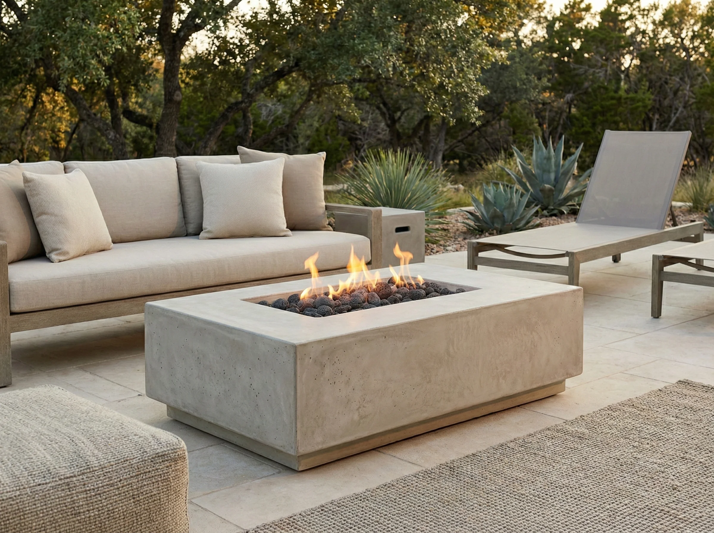 Sculptural Fire Tables