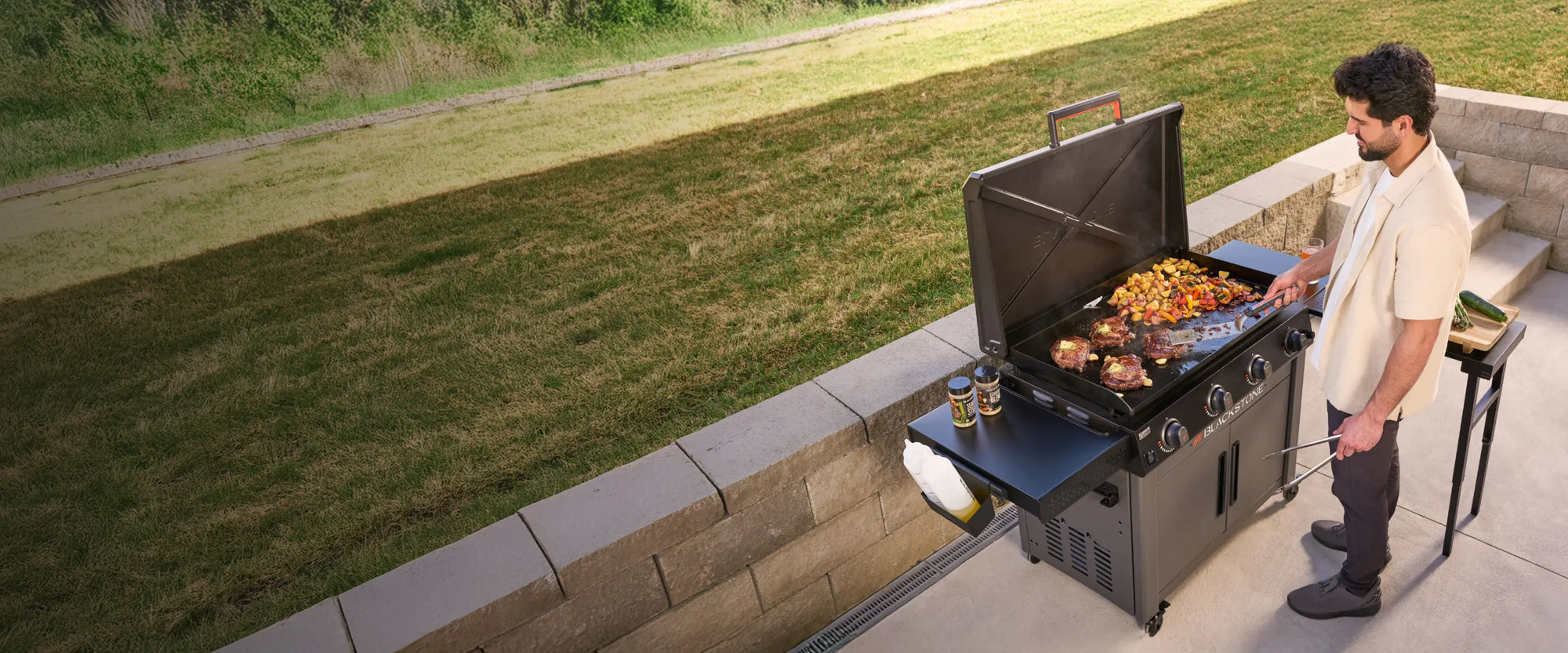 Blackstone outdoor kitchen install
