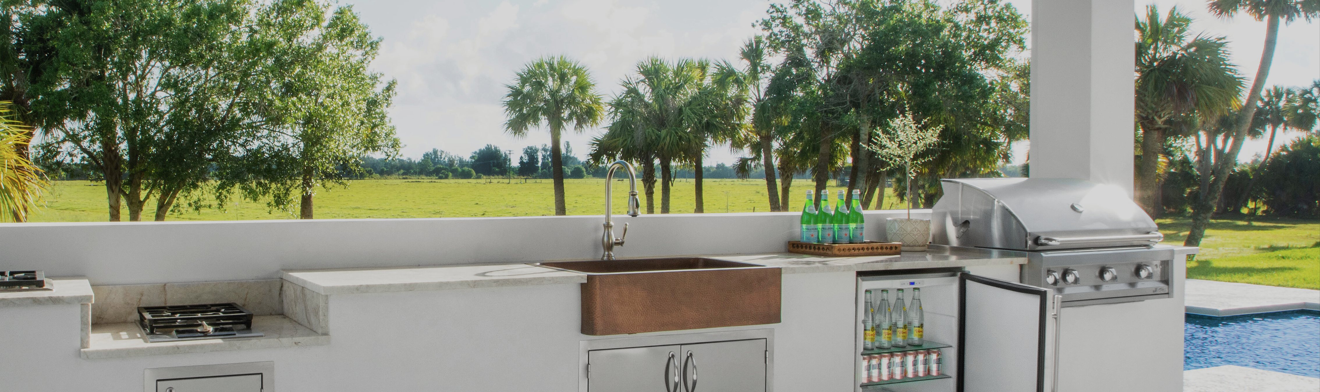 U-Line outdoor kitchen install